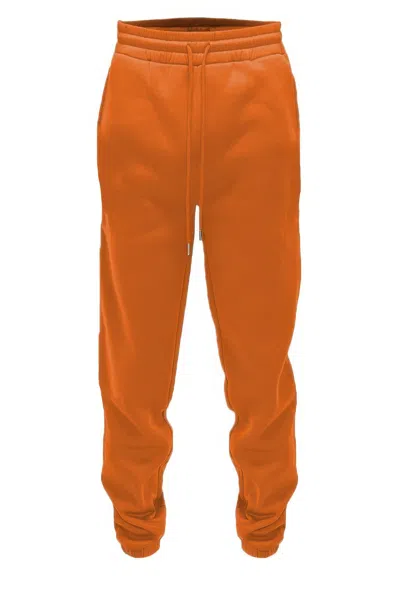 Truedames Solid Sweat Pant Joggers In Orange