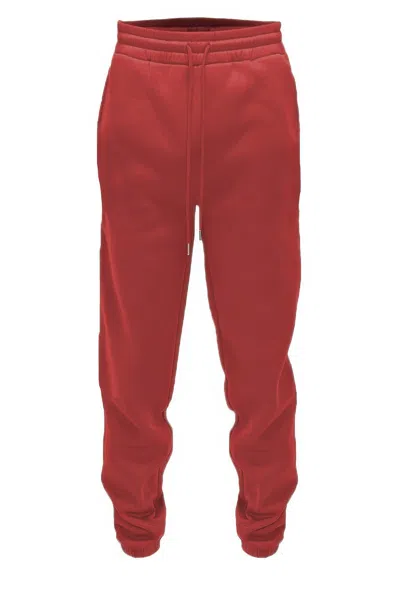 Truedames Solid Sweat Pant Joggers In Red