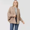 Truedames Solid Sweater Open Cardigan In Gray