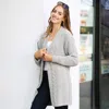 Truedames Solid Twisted Knit Cardigan In Gray