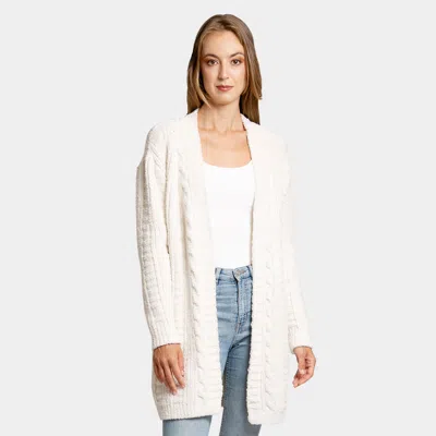 Truedames Solid Twisted Knit Cardigan In Multi