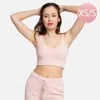 Truedames Solid V Neck Crop Top In Multi