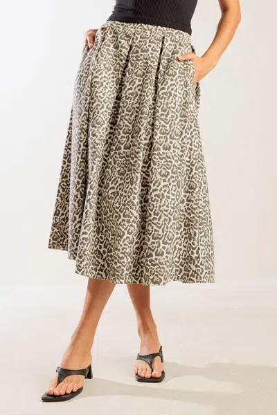 Truedames Something Special Woven Midi Full Skirt In White