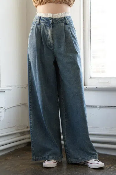 Truedames Somewhere Up Above Denim Pants In Blue