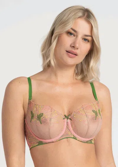 Truedames Sophisticated Lace Balconette Bra In Multi