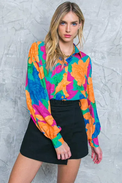 Truedames Soul On Fire Woven Top In Multi