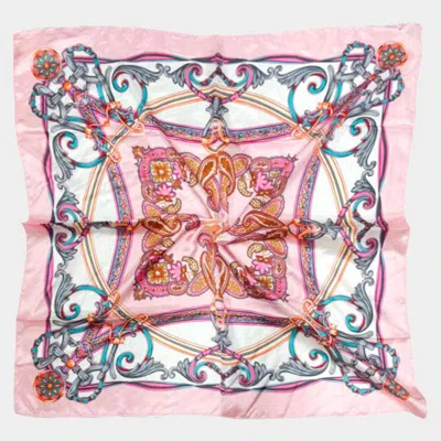 Truedames Square Silky Satin Scarf Shawl In Multi