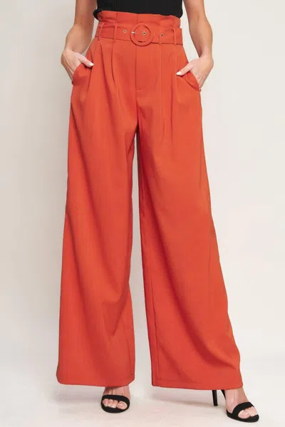 Truedames Stare Down The Past Woven Pants In Orange