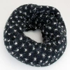 Truedames Starry Leaflet Acrylic Infinity Scarf In Animal Print