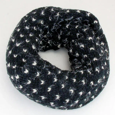 Truedames Starry Leaflet Acrylic Infinity Scarf In Animal Print