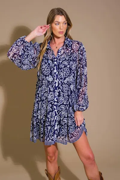 Truedames Stick To The Plan Woven Mini Dress In Multi