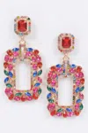 Truedames Stone Earring In Pink