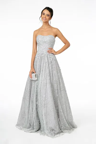 Truedames Strapless Glitter Carpet A-line Gowns In Multi