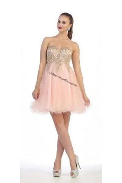 Truedames Strapless Short Homecoming Party Dress In Pink