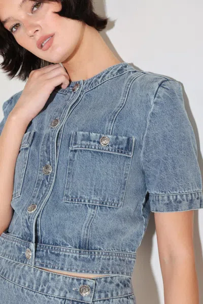 Truedames Street Muse Denim Jacket In Blue