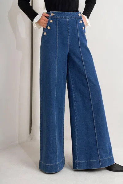 Truedames Street Ready Denim Pants In Blue