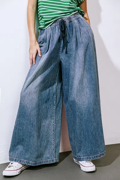 Truedames Streetside Sonnet Denim Pants In Blue