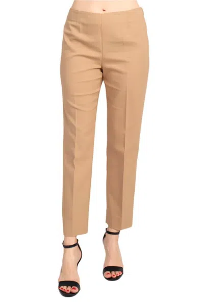 Truedames Stretch Cotton Lisa Pant In Brown