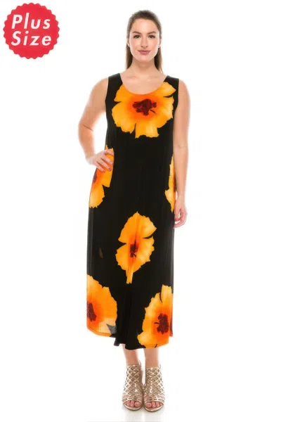 Truedames Stretchy Floral Print Maxi Dress In Multi