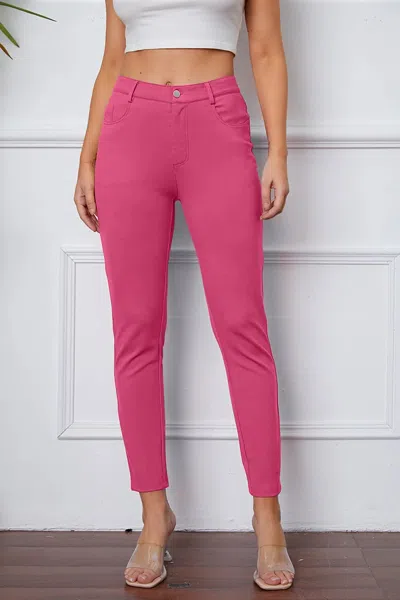 Truedames Stretchystitch Pants By Basic Bae In Pink