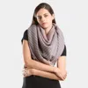 Truedames Striped Square Scarf With Frayed Edge In Pink