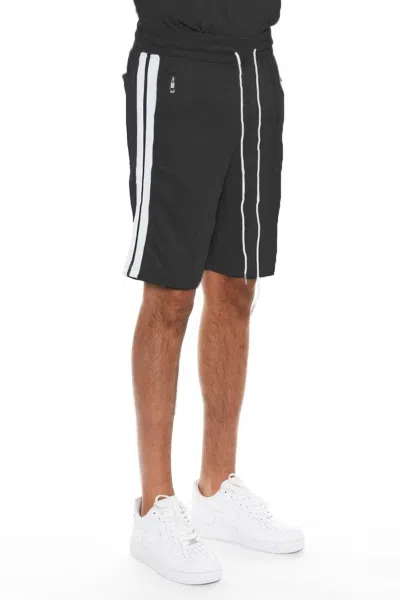 Truedames Striped Tape Shorts In Black