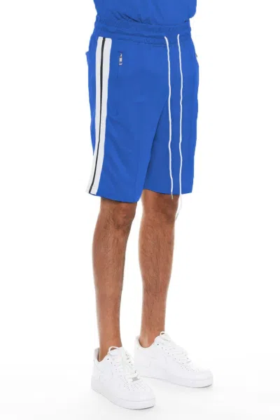 Truedames Striped Tape Shorts In Blue