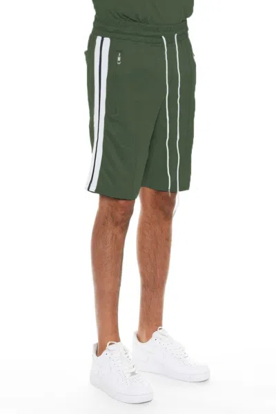 Truedames Striped Tape Shorts In Green