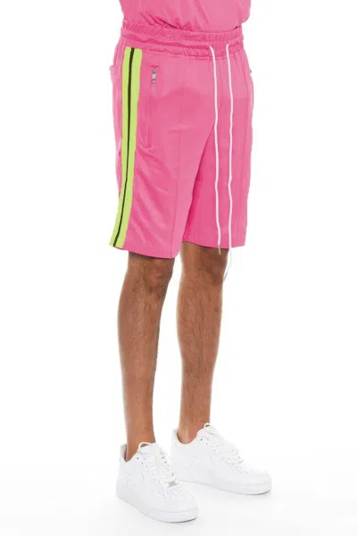 Truedames Striped Tape Shorts In Pink