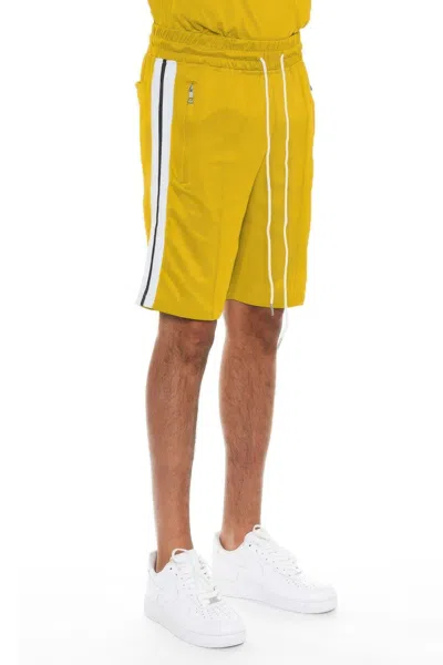 Truedames Striped Tape Shorts In Yellow