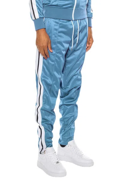 Truedames Striped Tape Track Pants In Blue