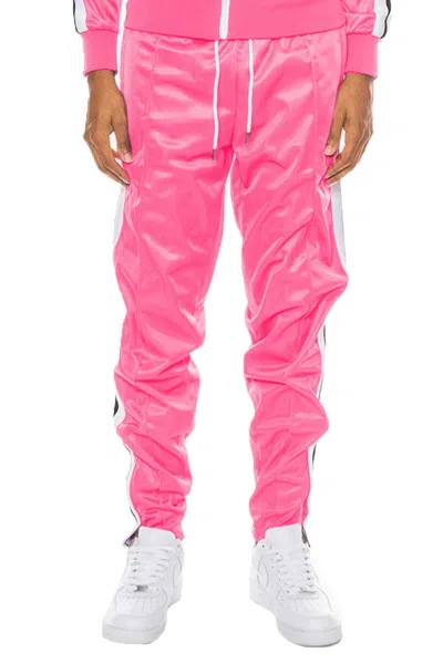 Truedames Striped Tape Track Pants In Pink