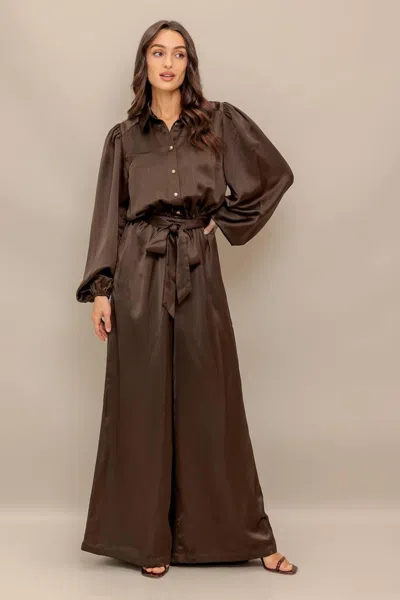 Truedames Sugar Brownie Woven Jumpsuit