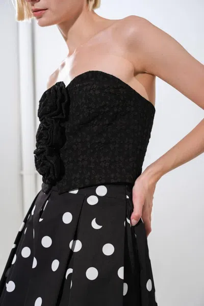 Truedames Summery Darling Woven Top In Black