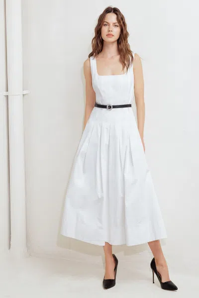 Truedames Sunday Reverie Woven Midi Dress In White