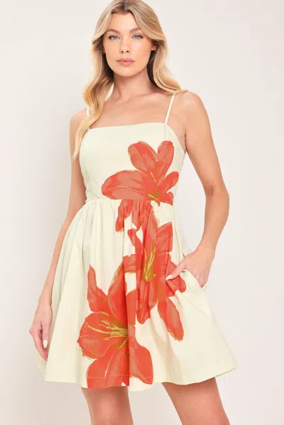 Truedames Sunkissed Flora Woven Mini Dress In Multi