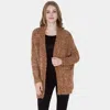Truedames Super Soft Knit Pocket Cardigan In Brown