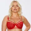 Truedames Supportive Full Bust Lace Bra In Multi
