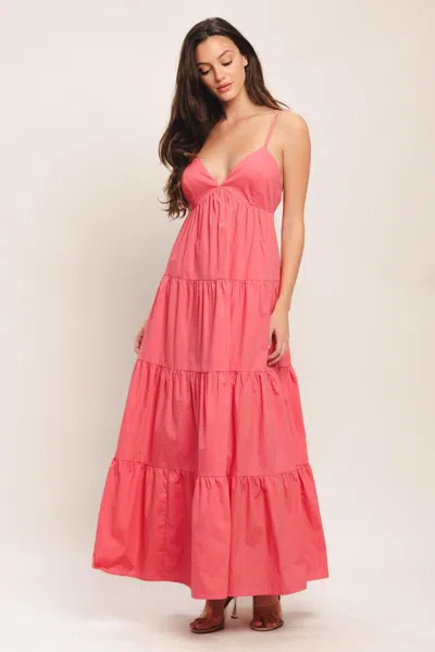 Truedames Sweet Allure Woven Ankle Dress In Pink