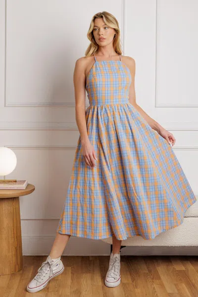 Truedames Sweet As Berries Woven Midi Dress In Multi