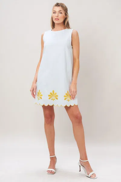 Truedames Sweet As Sunshine Woven Mini Dress In White