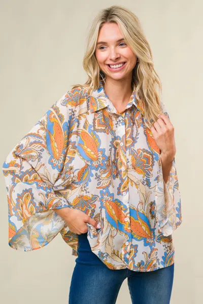 Truedames Sweet Crush Woven Top In Multi