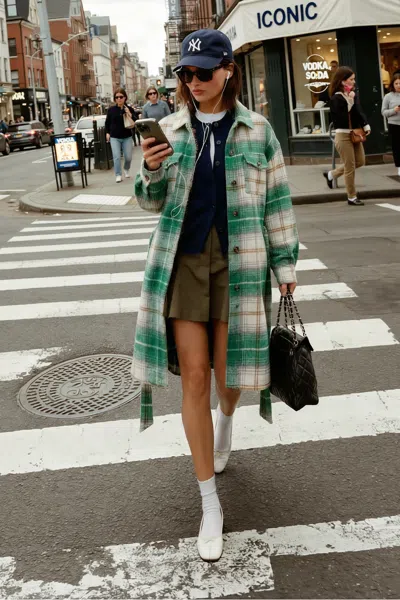 Truedames Sweet Evenings Woven Midi Jacket In Green