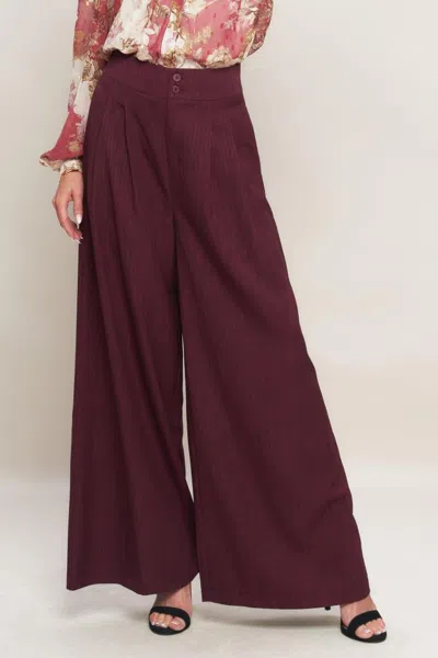 Truedames Sweet Reminiscence Woven Wide Leg Pants In Purple