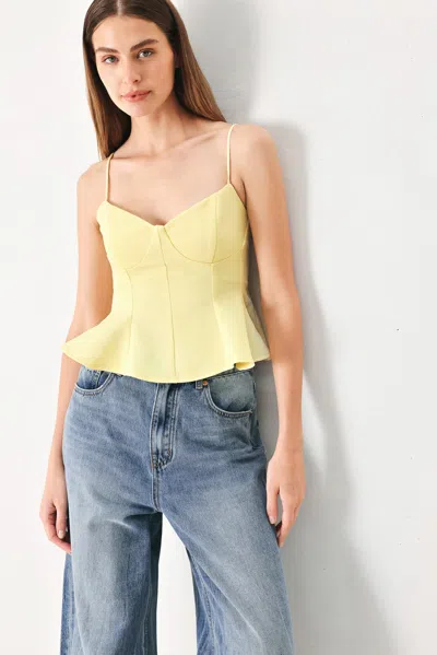 Truedames Sweet Sunshine Woven Cami Top In Yellow
