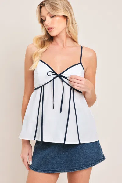 Truedames Sweet Whisper Woven Top In White