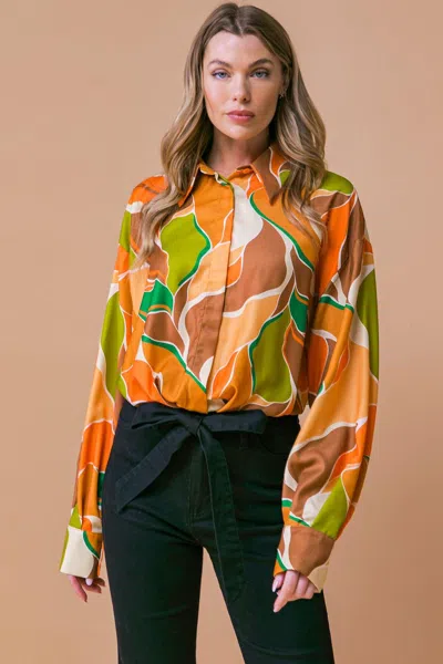Truedames Sweetest Entrance Woven Top In Multi