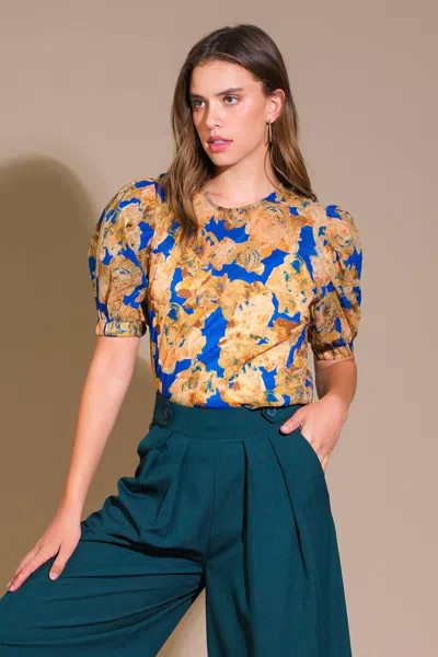 Truedames Sweetest Harmonies Woven Top In Multi