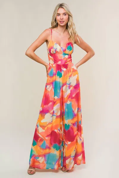 Truedames Sweetest Style Woven Jumpsuit In Multi