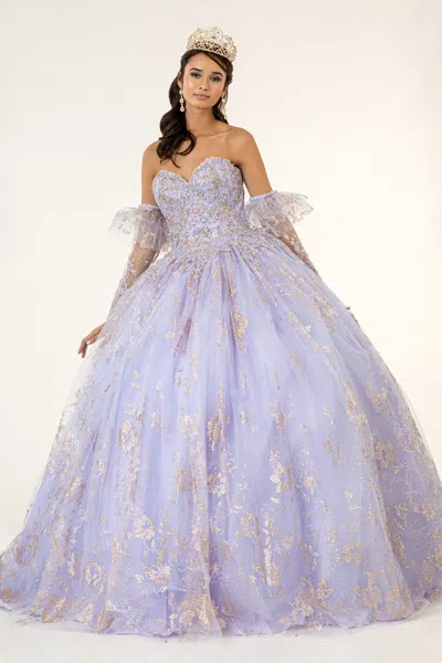 Truedames Sweetheart Neckline Quince Dress In Purple